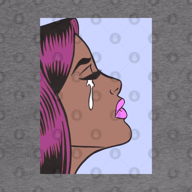 Pop Art Crying Girl by turddemon